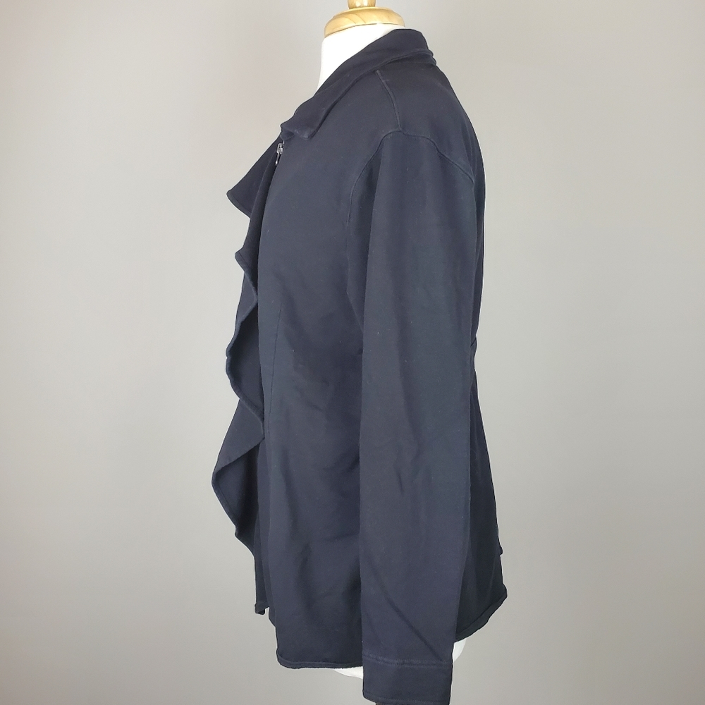 Coldwater Creek Full Zip Ruffle Top - Picture 6 of 6